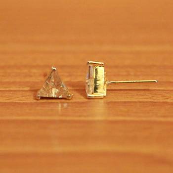Yellow Citrine Studs 2