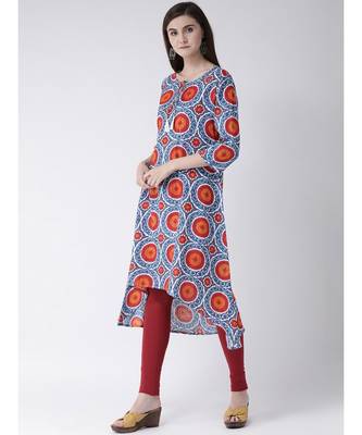 Women Cotton A-line Kurta 2