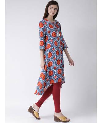 Women Cotton A-line Kurta 3