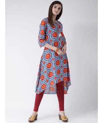 Women Cotton A-line Kurta 5