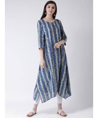Women Cotton Flared Kurta 1