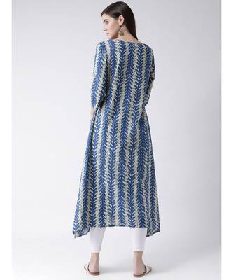 Women Cotton Flared Kurta 4