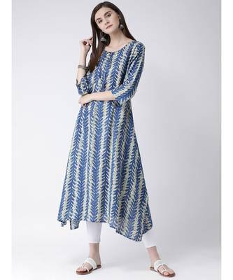 Women Cotton Flared Kurta 5