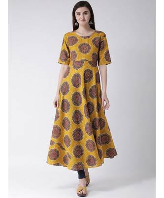 Women Cotton Anarkali Kurta 1