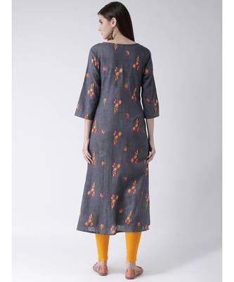 Women Cotton Flared Kurta 4