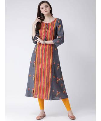Women Cotton Flared Kurta 5