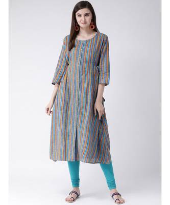 Women Cotton Flared Kurta 1