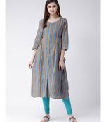 Women Cotton Flared Kurta