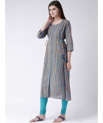 Women Cotton Flared Kurta 2