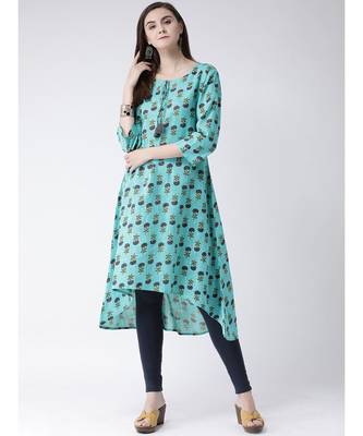 Women Cotton A-line Kurta 5