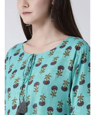 Women Cotton A-line Kurta 6