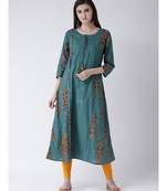 Women Cotton Flared Kurta