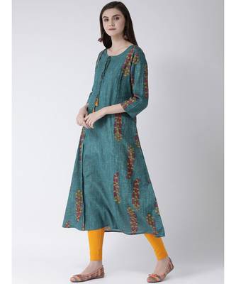 Women Cotton Flared Kurta 2