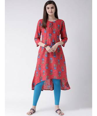 Women Cotton A-line Kurta 5