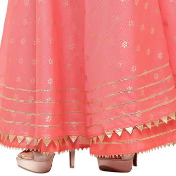 Pink printed cotton skirts 5