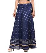 Violet printed cotton skirts