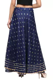 Violet printed cotton skirts
