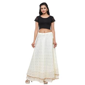 Off-white printed cotton skirts 4