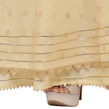 Beige printed cotton skirts 5