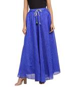 Blue printed cotton skirts