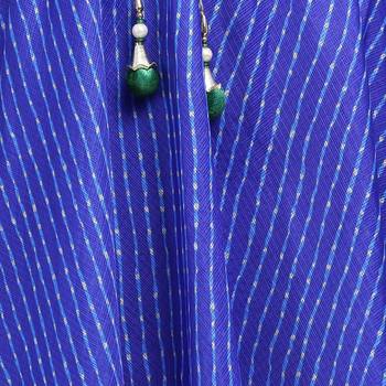 Blue printed cotton skirts 5