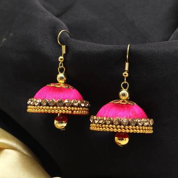 Pink Jhumkas 1