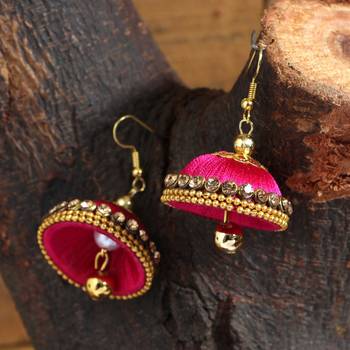 Pink Jhumkas 2