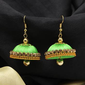 Green Jhumkas 1