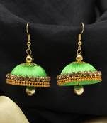 Green Jhumkas