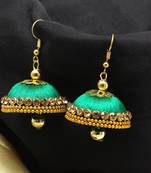 Green Jhumkas
