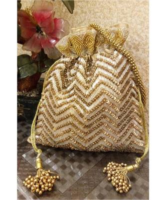 Golden Potli Bag 1