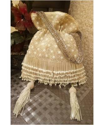 Light Gold potli bag 1