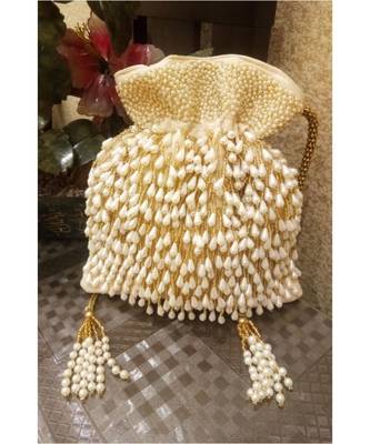Light Gold potli bag 1