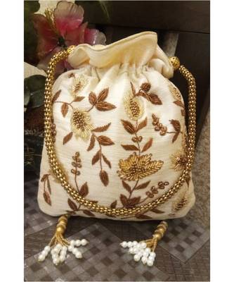 White Potli Bag 1