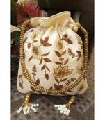White Potli Bag