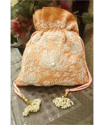 Orange Potli Bag 1