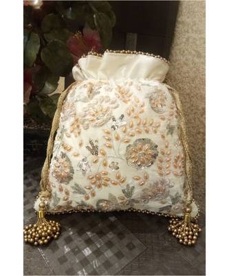 White Potli Bag 1
