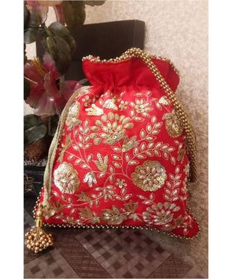 Red Potli Bag 1