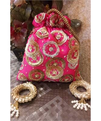 Pink Potli Bag 1