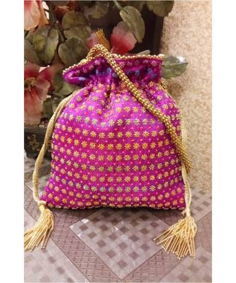 Pink Potli Bag 1