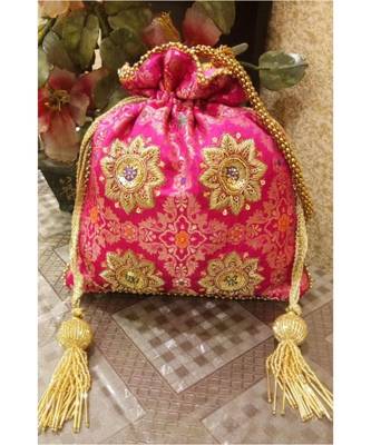 Pink Potli Bag 1