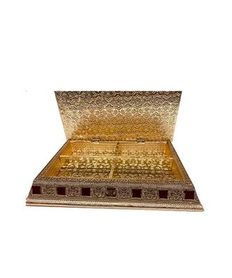 Rajwadi Wooden Handmade Decorative 4 Section Dry Fruits Box, Gift Box (OXY_155) 2