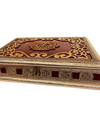 Rajwadi Wooden Handmade Decorative 4 Section Dry Fruits Box, Gift Box (OXY_155) 3