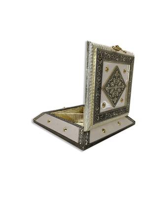 Wooden Handmade Decorative Platter 4 Compartment Dry Fruit Box, Gift Box, Gift (OXY136) 1