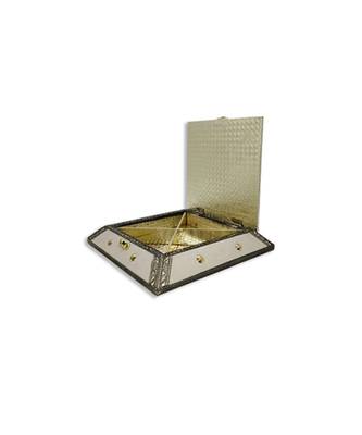 Wooden Handmade Decorative Platter 4 Compartment Dry Fruit Box, Gift Box, Gift (OXY136) 3