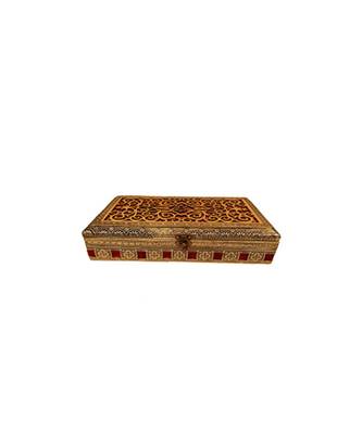 Oxidized Rajwadi Handmade Wooden 3 Compartment Beautiful Dry Fruit Box Set, Gift Box (OXY_120) 1
