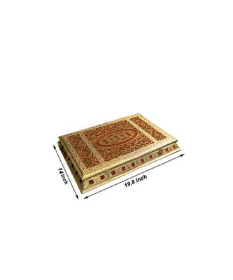 Oxidized Handmade Wooden 8 Compartment Beautiful Dry Fruit Box Set, Gift Box (OXY161) 2