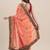 Orange Coloured Solid Cotton Silk Saree With Blouse Piece