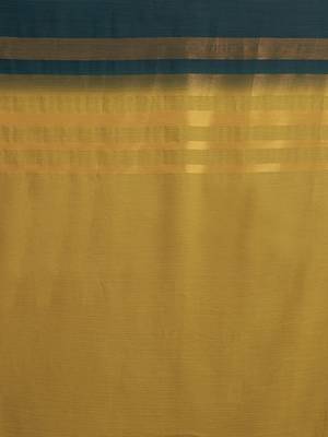 Mehendi & Green & Rani Coloured Chiffon saree with Blouse Saree. 3