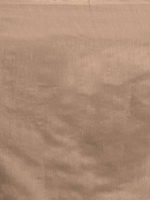 Beige Coloured Solid Cotton Mint Saree With Blouse Piece 4